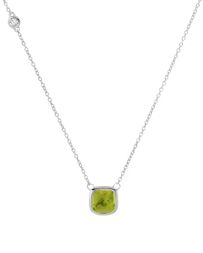 Max + Stone Silver 2.70 Ct. Tw. Peridot Necklace In Green