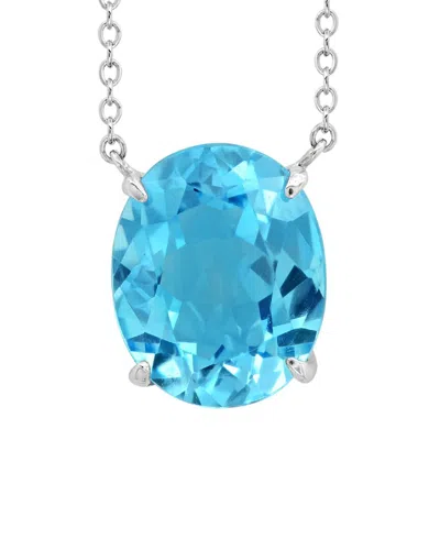 Max + Stone Silver 3.00 Ct. Tw. Blue Topaz Necklace