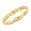 Max + Stone Solid 10k Yellow Gold Stackable Braided Ring In Yellow