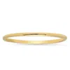 Max + Stone Solid 14k Gold Wedding Band Ring In White Gold, Yellow Gold 1mm Thin Stacking Band In Size 6 To 8 In Gold