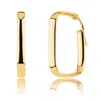 Max + Stone Solid 14k Yellow Gold 24mm Square Hoop Earrings In Yellow