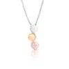 Max + Stone Sterling Silver Multi Color Freshwater Pearl Necklace With Diamond Accents In White