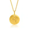 Max + Stone Vermeil Gemini Zodiac Pendant Necklace With White Sapphire Accents In Multi