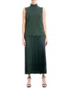 Max Studio 2pc Top And Skirt In Hunter Green