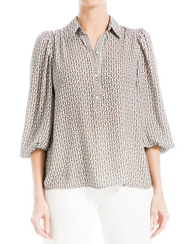 Max Studio 3/4 Sleeve Blouse In Cmkhamdc