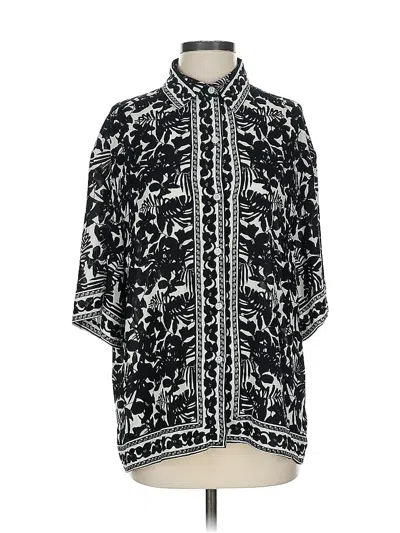 Pre-owned Max Studio 3/4 Sleeve Blouse In Black