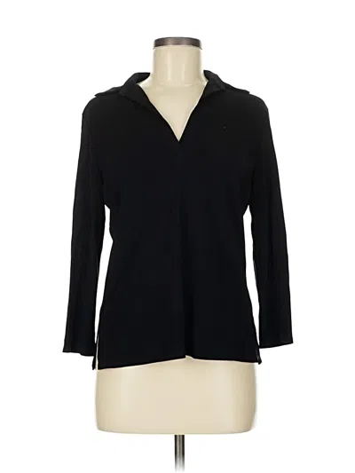 Pre-owned Max Studio 3/4 Sleeve Blouse In Black