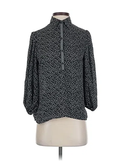 Pre-owned Max Studio 3/4 Sleeve Blouse In Black