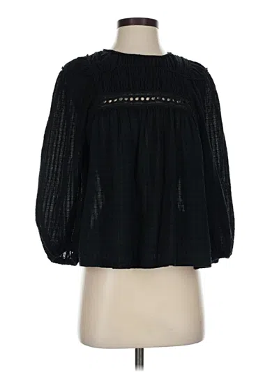 Pre-owned Max Studio 3/4 Sleeve Blouse In Black