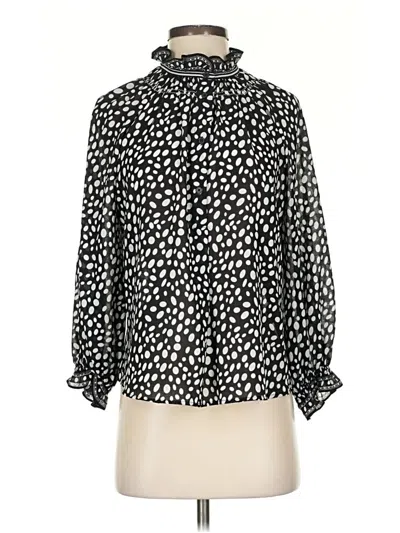 Pre-owned Max Studio 3/4 Sleeve Blouse In Black