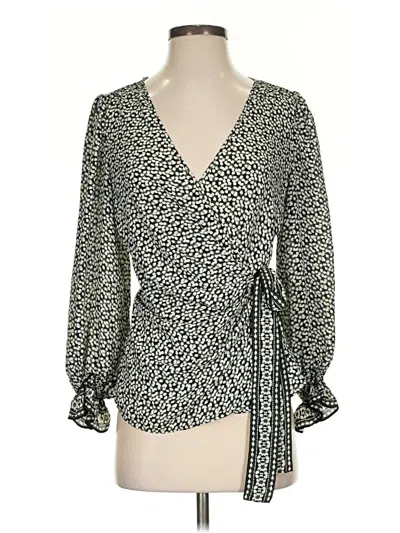 Pre-owned Max Studio 3/4 Sleeve Blouse In Black