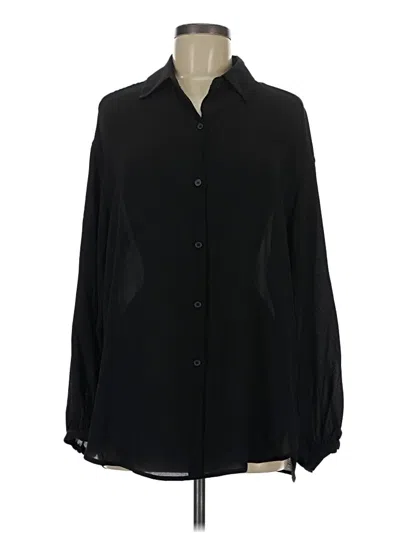 Pre-owned Max Studio 3/4 Sleeve Blouse In Black