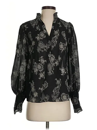 Pre-owned Max Studio 3/4 Sleeve Blouse In Black