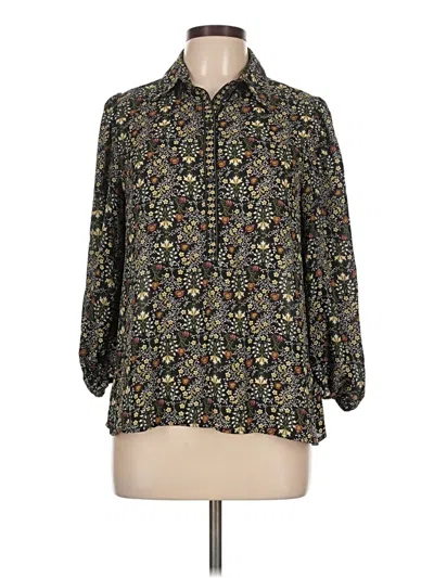 Pre-owned Max Studio 3/4 Sleeve Blouse In Black