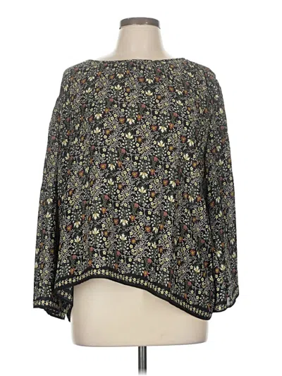 Pre-owned Max Studio 3/4 Sleeve Blouse In Black