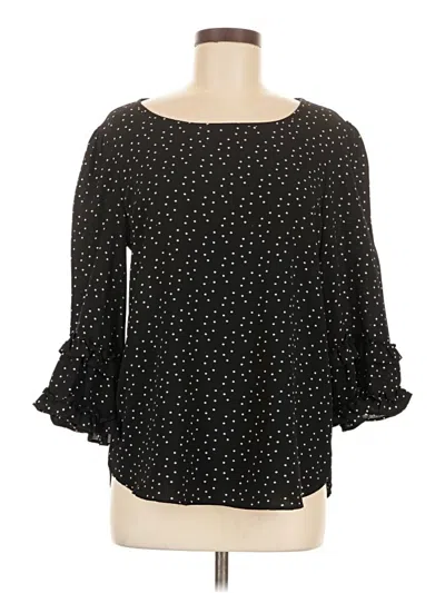 Pre-owned Max Studio 3/4 Sleeve Blouse In Black