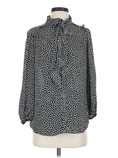 Pre-owned Max Studio 3/4 Sleeve Blouse In Black