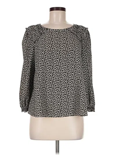 Pre-owned Max Studio 3/4 Sleeve Blouse In Black