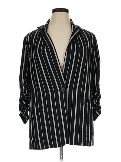 Pre-owned Max Studio 3/4 Sleeve Blouse In Black