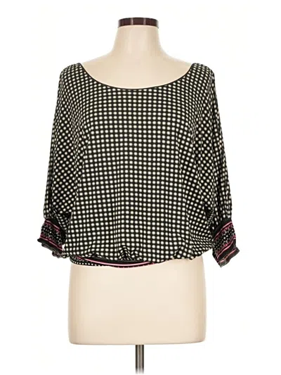 Pre-owned Max Studio 3/4 Sleeve Blouse In Black