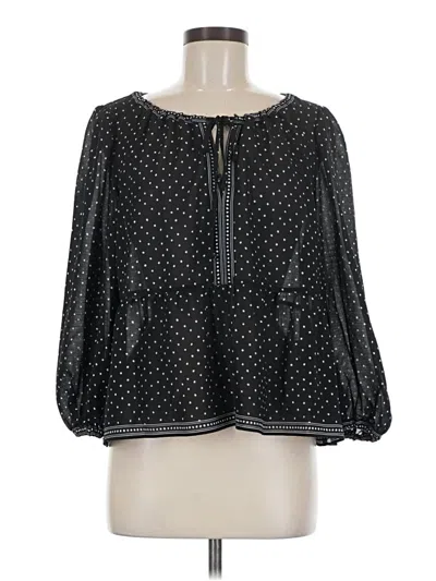 Pre-owned Max Studio 3/4 Sleeve Blouse In Black