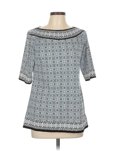 Pre-owned Max Studio 3/4 Sleeve Blouse In Blue