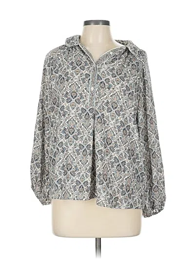 Pre-owned Max Studio 3/4 Sleeve Blouse In Blue