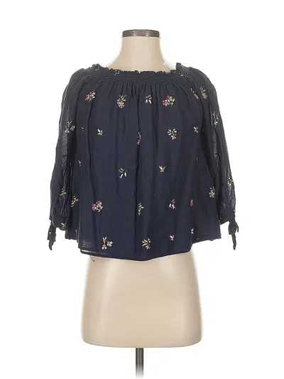 Pre-owned Max Studio 3/4 Sleeve Blouse In Blue
