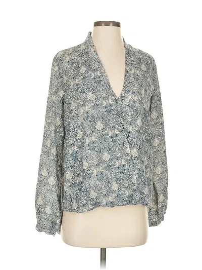 Pre-owned Max Studio 3/4 Sleeve Blouse In Blue