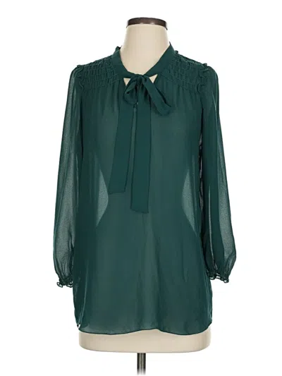 Pre-owned Max Studio 3/4 Sleeve Blouse In Blue