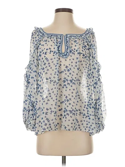 Pre-owned Max Studio 3/4 Sleeve Blouse In Blue