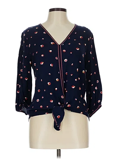 Pre-owned Max Studio 3/4 Sleeve Blouse In Blue