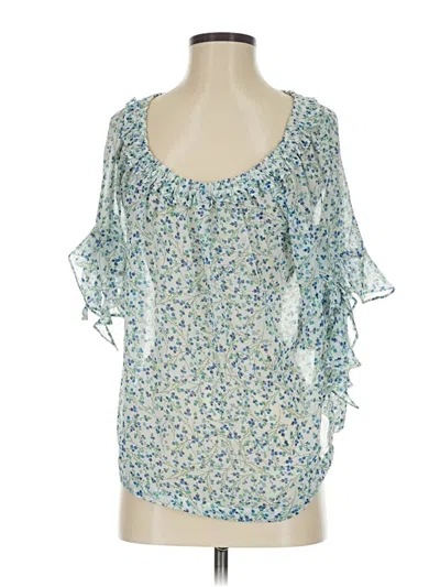 Pre-owned Max Studio 3/4 Sleeve Blouse In Blue