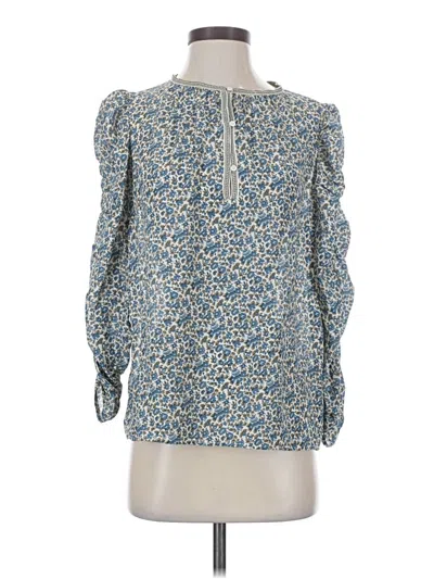 Pre-owned Max Studio 3/4 Sleeve Blouse In Blue