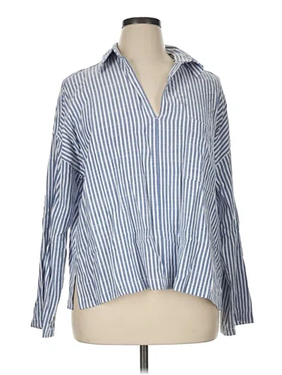 Pre-owned Max Studio 3/4 Sleeve Blouse In Blue