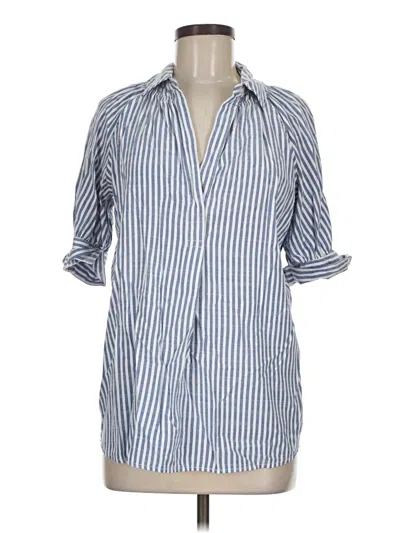 Pre-owned Max Studio 3/4 Sleeve Blouse In Blue