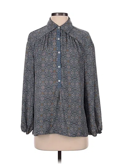 Pre-owned Max Studio 3/4 Sleeve Blouse In Blue
