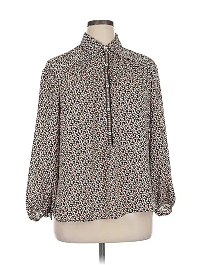 Pre-owned Max Studio 3/4 Sleeve Blouse In Brown