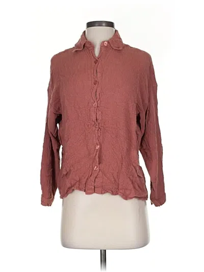 Pre-owned Max Studio 3/4 Sleeve Blouse In Brown