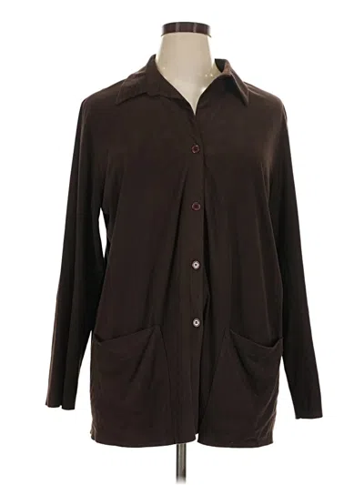 Pre-owned Max Studio 3/4 Sleeve Blouse In Brown