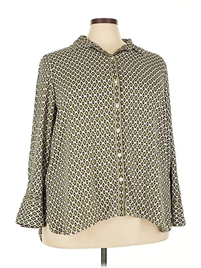 Pre-owned Max Studio 3/4 Sleeve Blouse In Gold