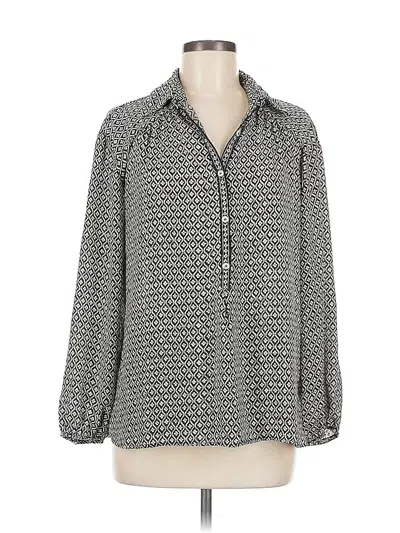 Pre-owned Max Studio 3/4 Sleeve Blouse In Gray