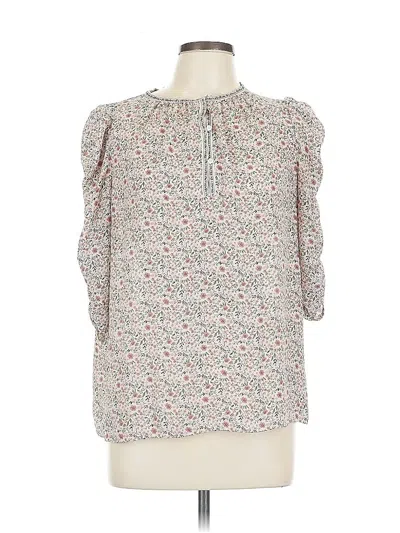 Pre-owned Max Studio 3/4 Sleeve Blouse In Gray