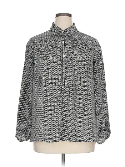 Pre-owned Max Studio 3/4 Sleeve Blouse In Gray
