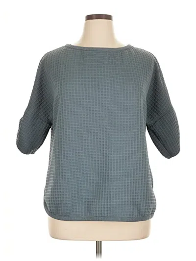 Pre-owned Max Studio 3/4 Sleeve Blouse In Gray