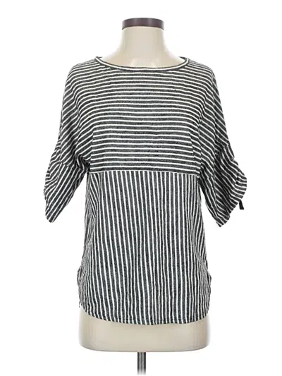 Max Studio 3/4 Sleeve Blouse In Gray
