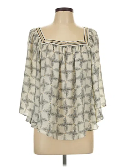 Pre-owned Max Studio 3/4 Sleeve Blouse In Gray