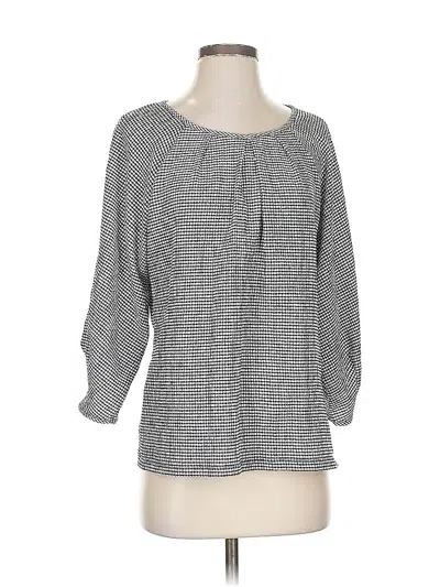 Pre-owned Max Studio 3/4 Sleeve Blouse In Gray