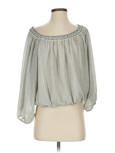 Pre-owned Max Studio 3/4 Sleeve Blouse In Gray