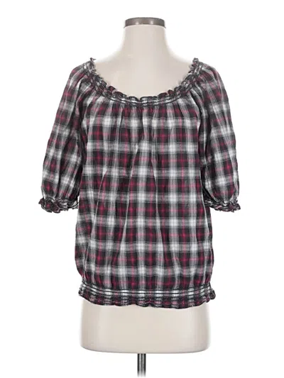 Pre-owned Max Studio 3/4 Sleeve Blouse In Gray